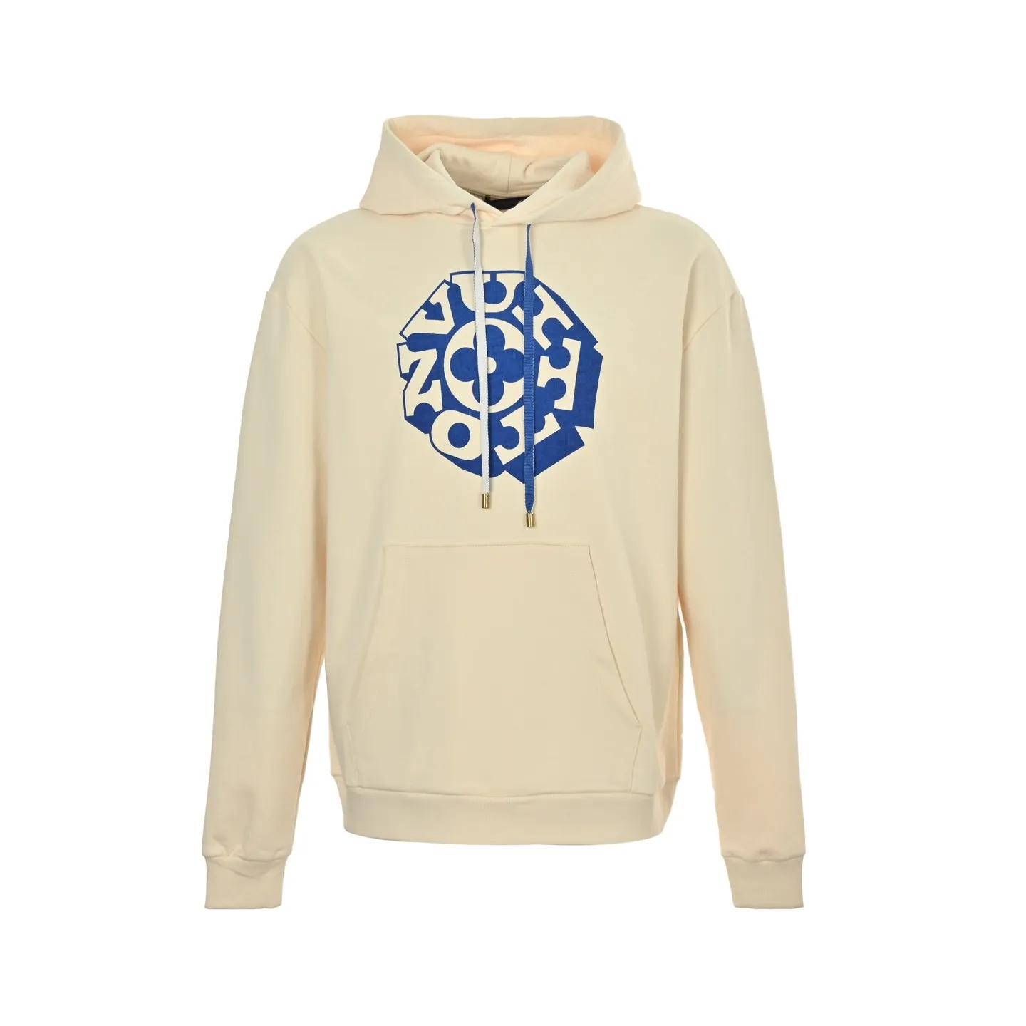 Louis Vuitton/Louis Vuitton 25Fw blue circle printed hooded sweatshirt
